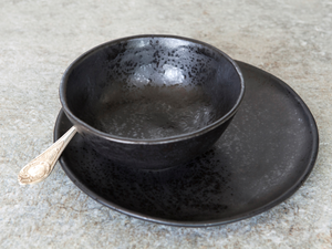 black dish set dinnerware clearance