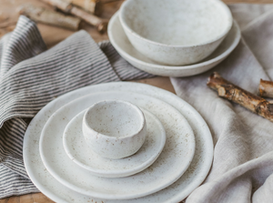 rustic ceramic dinner set of plates and bowls handmade dish