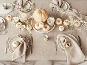 Thanksgiving tableware setting